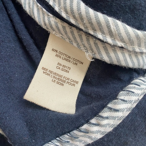 Free People We the Free Cotton/Linen Navy Blue Blazer/Blouse size small - Picture 8 of 8